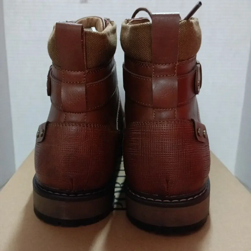 PORTLAND Boot Company Men's Brown Low Heel Chukka Boots Size 12 Memory‎ Foam